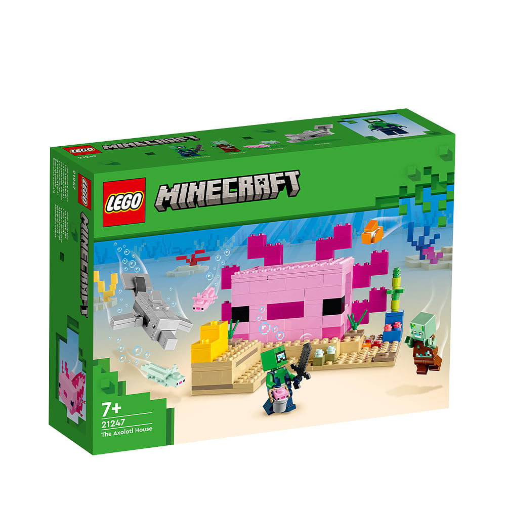 Minecraft® Axolotlhuset 21247 Bygg- och lekset