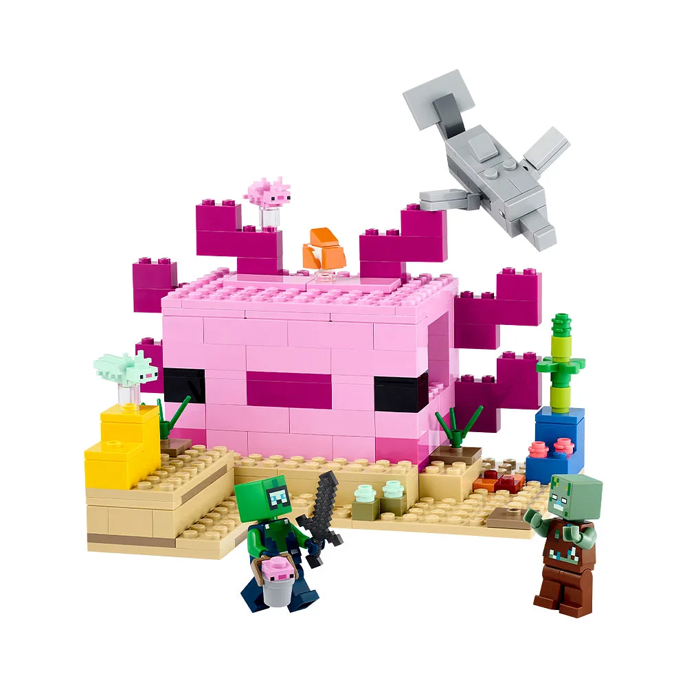 Minecraft® Axolotlhuset 21247 Bygg- och lekset