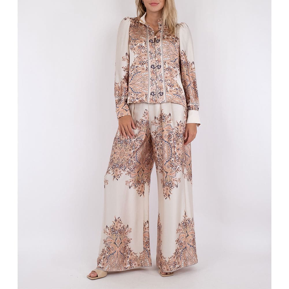 Massima Paisley Border Blouse