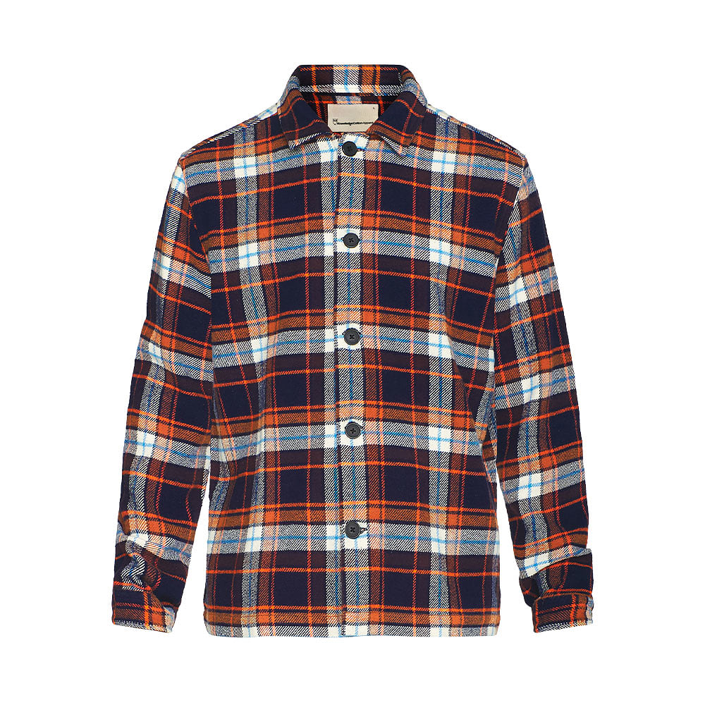 Big Checked Heavy Flannel Overshirt - GOTS/Vegan