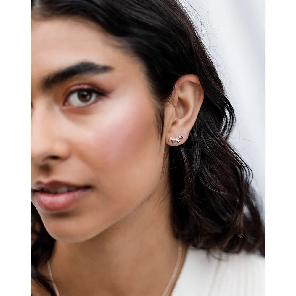 Uma Climber Earrings Silver