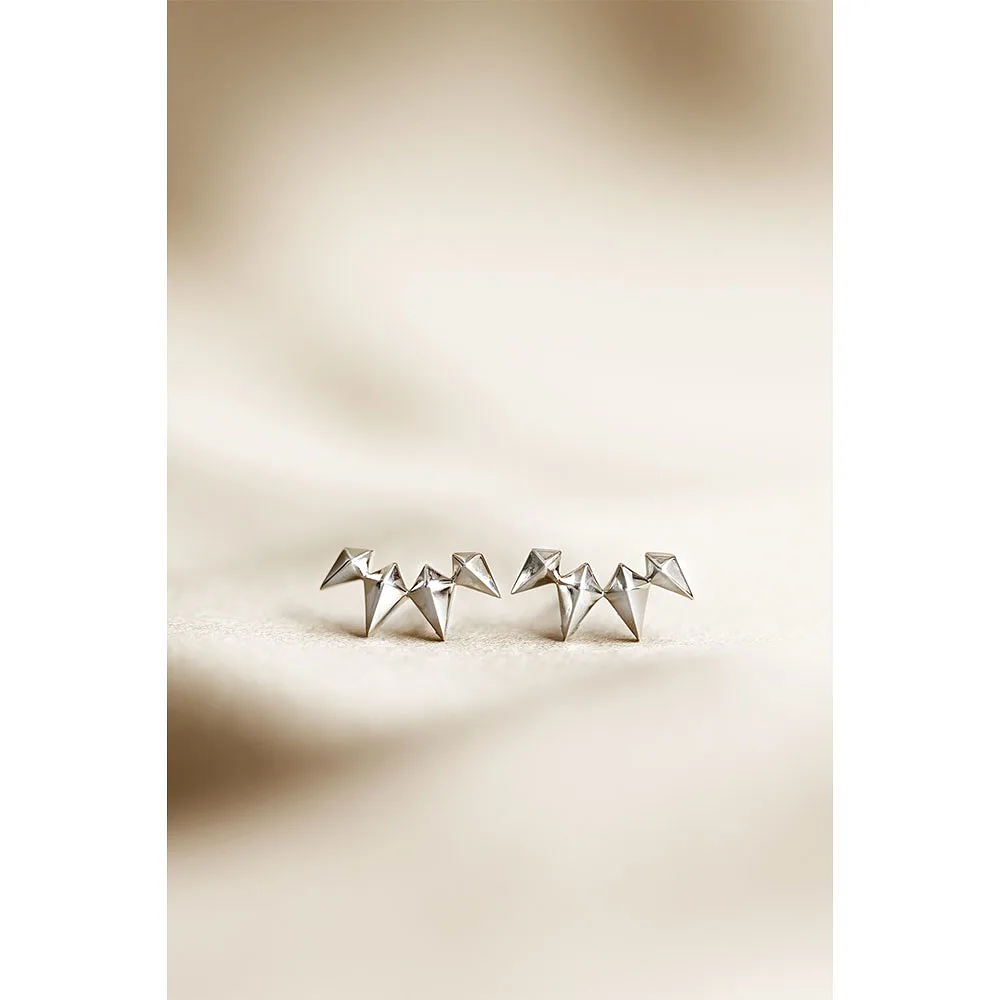 Uma Climber Earrings Silver