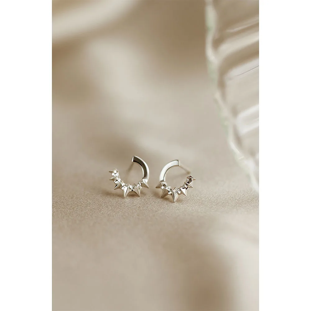 Uma Circle Earrings Silver