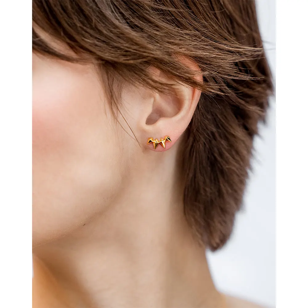 Uma Climber Earrings Gold