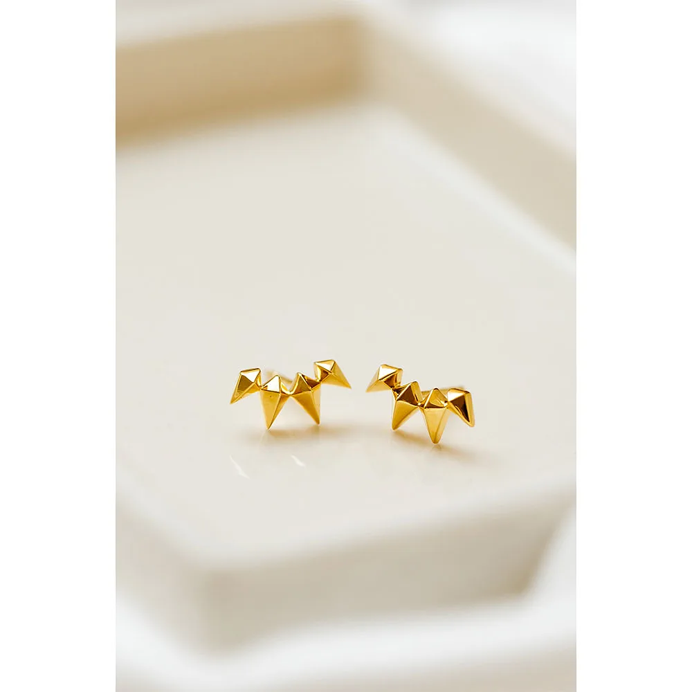 Uma Climber Earrings Gold