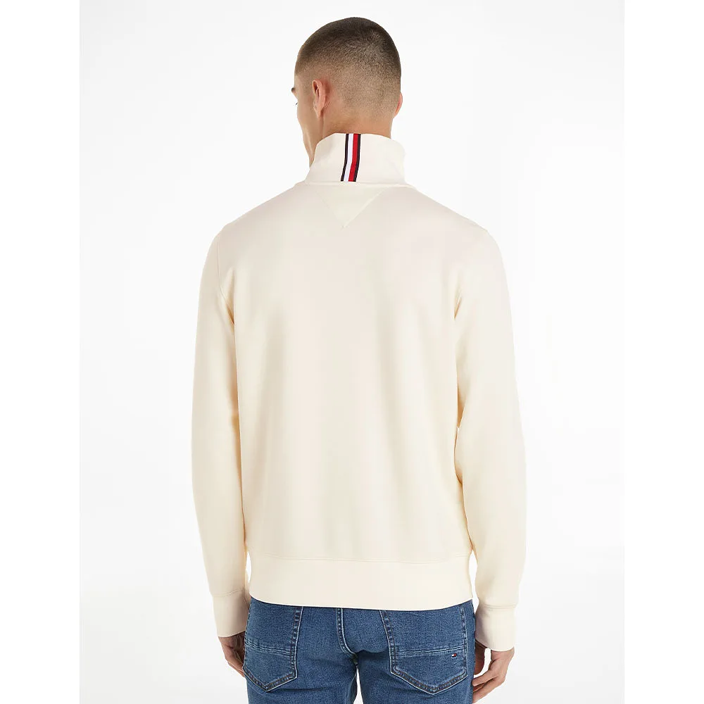 Collar half-zip sweater