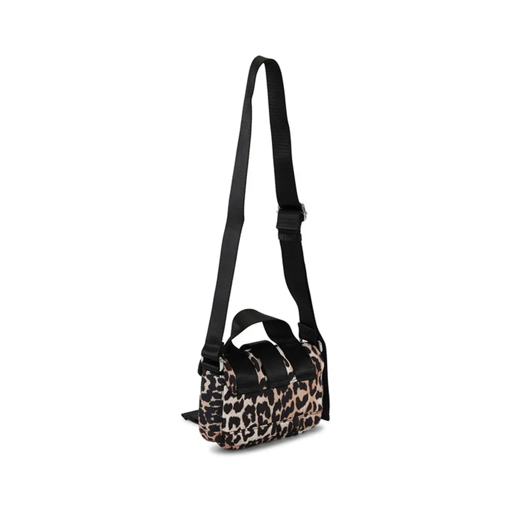 Tech Mini Satchel Leopard Bag