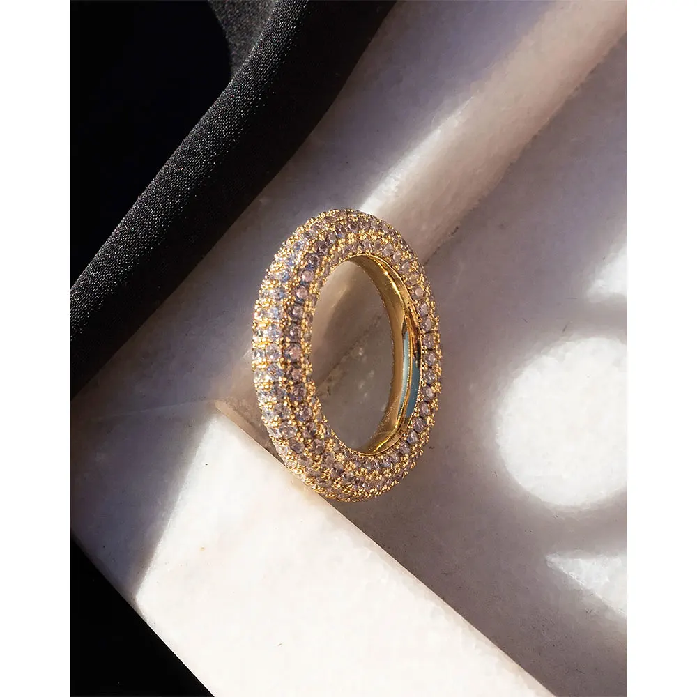 Pave Amalfi Ring - Gold