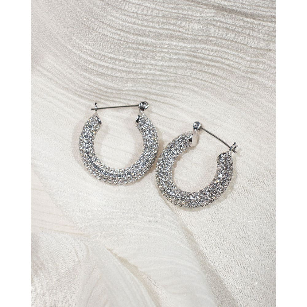 Pave Baby Amalfi Hoops