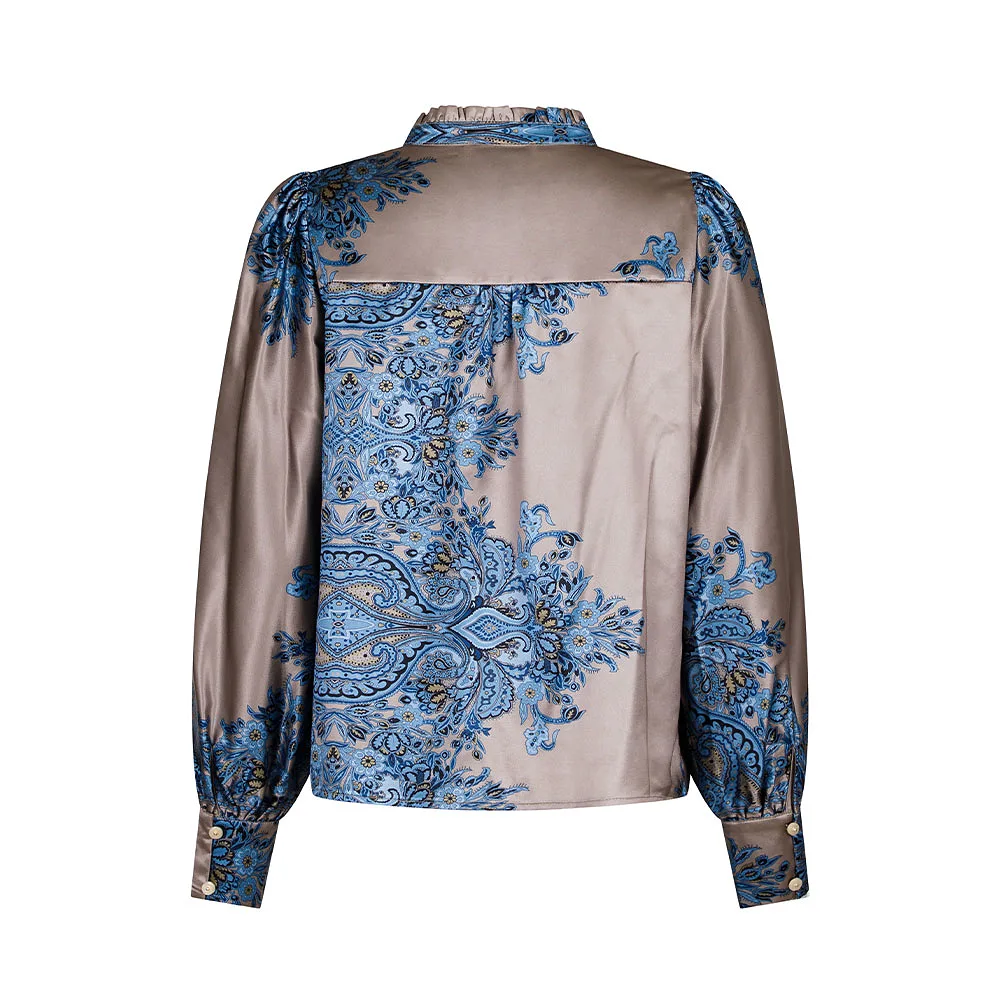 Massima Paisley Border Blouse