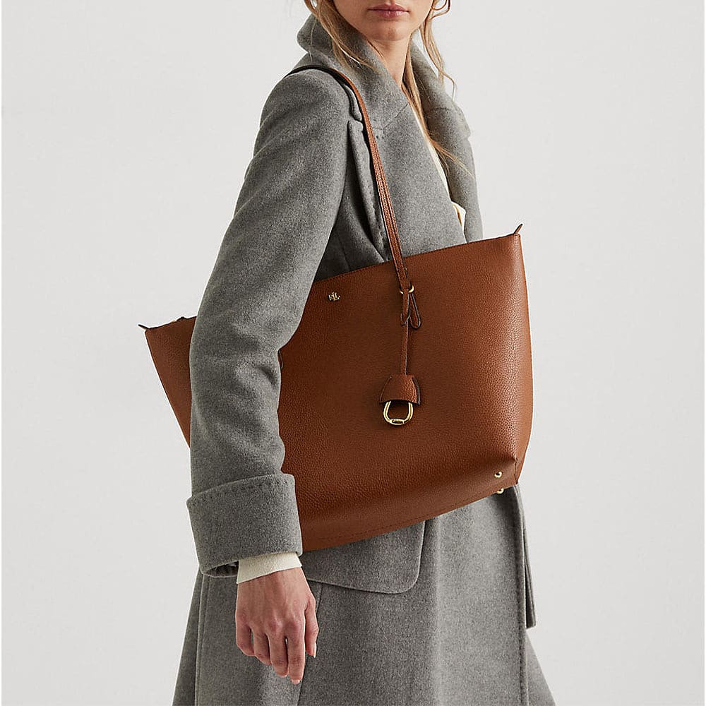 VeganLeather Keaton Tote Lauren Tan från Lauren Ralph Lauren Åhléns
