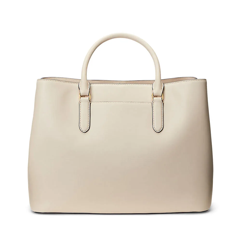 Smooth Leather Large Marcy Satchel