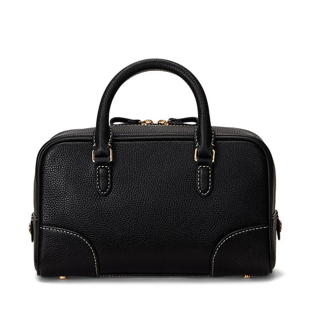 Pebbled Leather Small Emerie Satchel