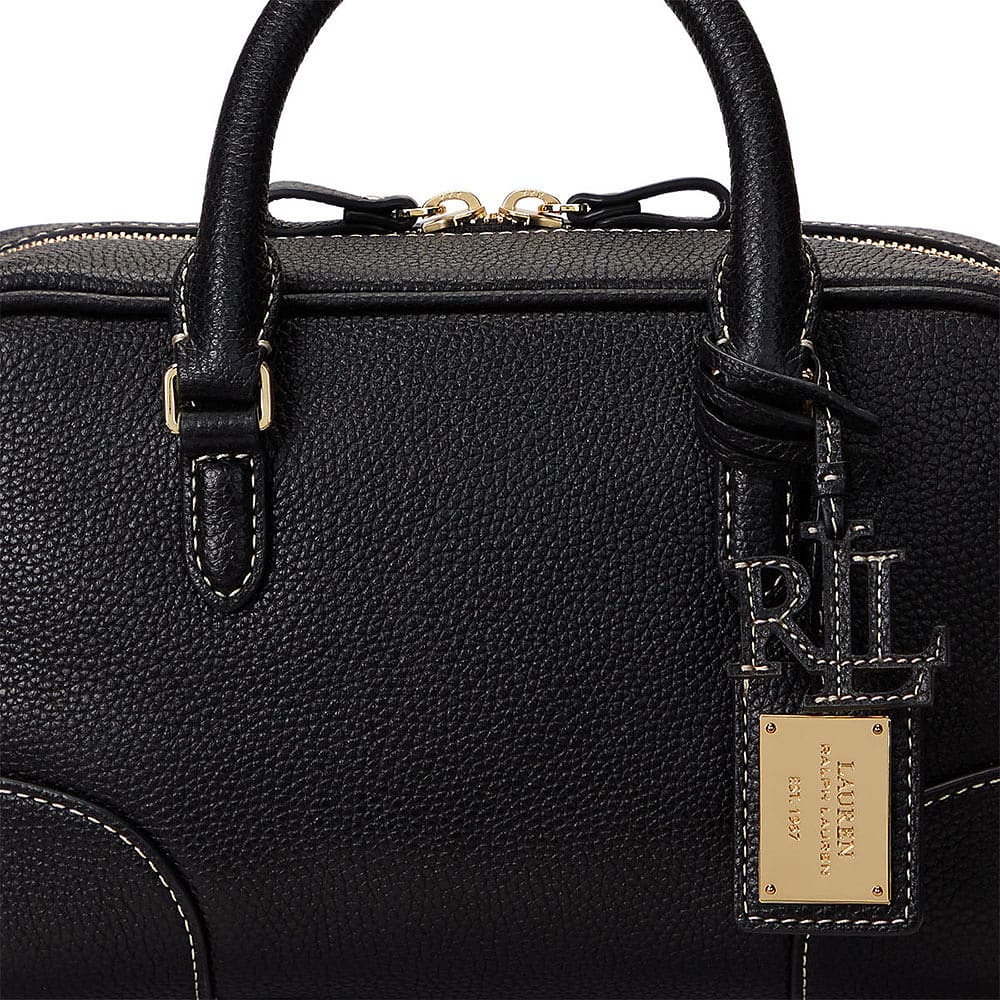 Pebbled Leather Small Emerie Satchel