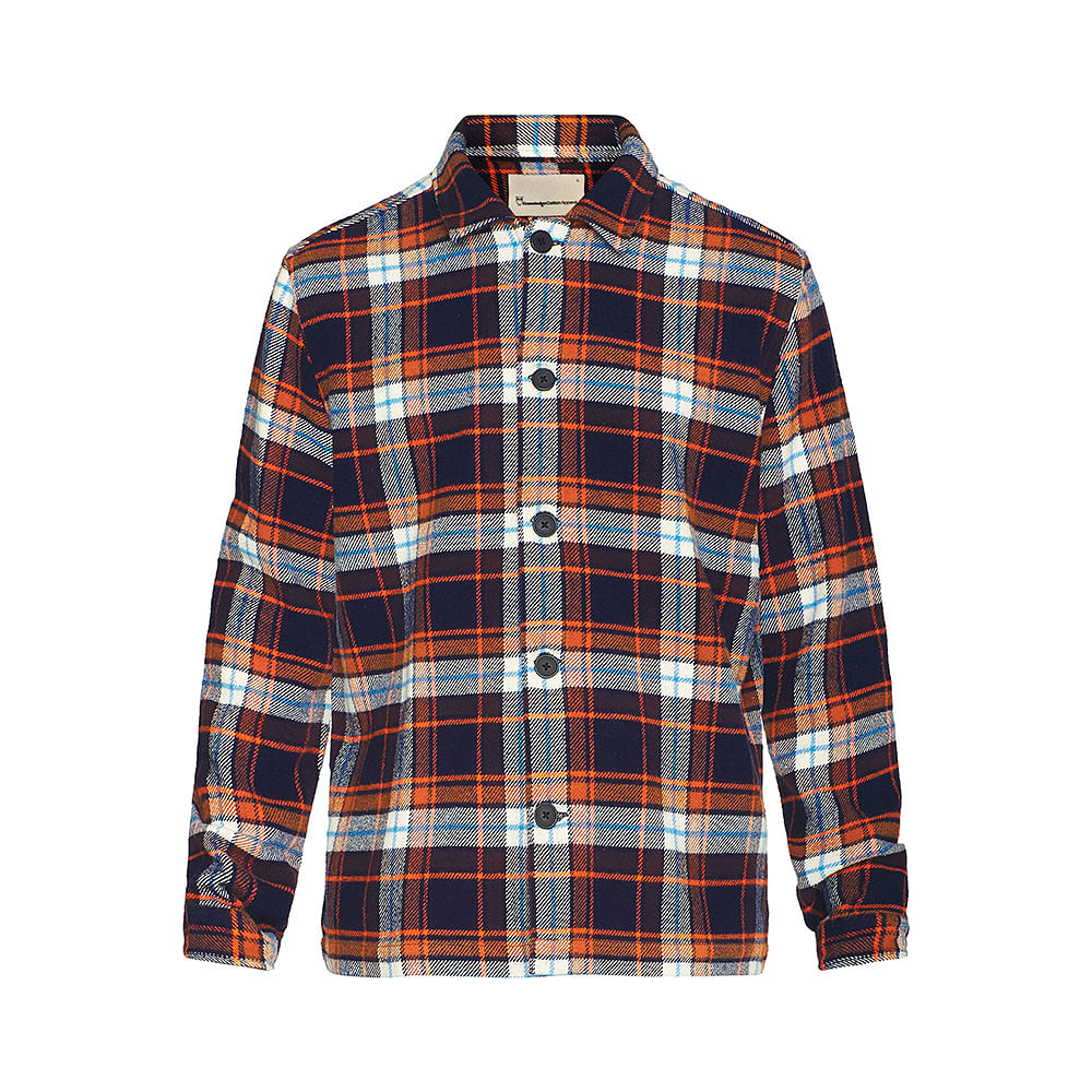 Big Checked Heavy Flannel Overshirt - GOTS/Vegan