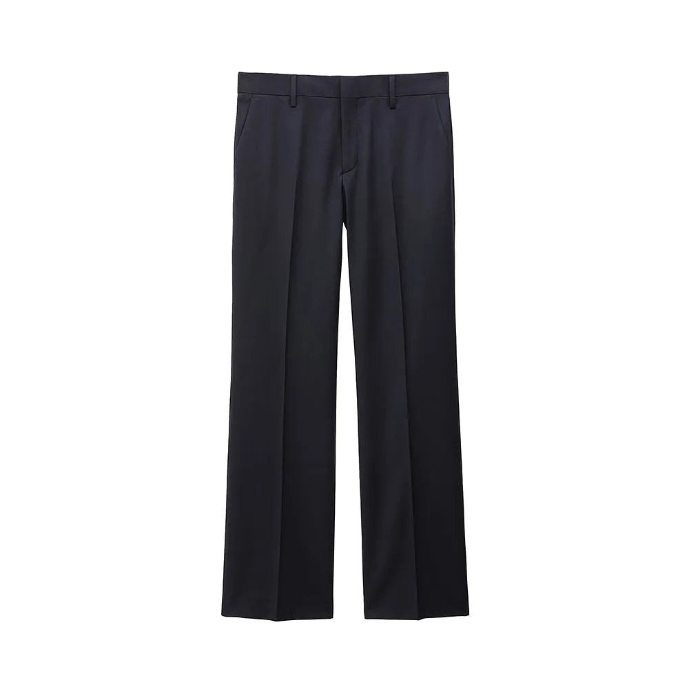 Trousers Bootcut Wool Trousers