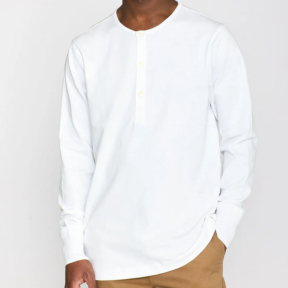 BO long sleeve henley - GOTS/Vegan