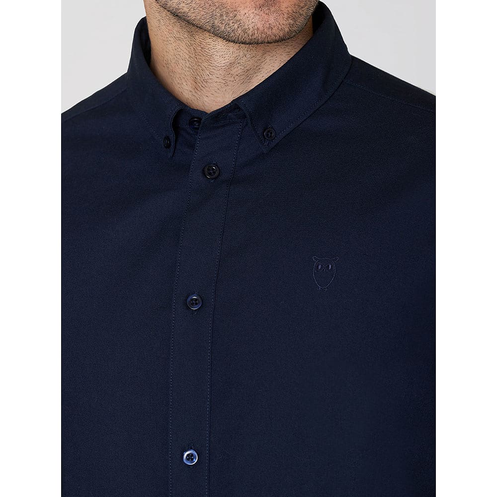 Harald Small owl oxford regular fit shirt - GOTS/Vegan