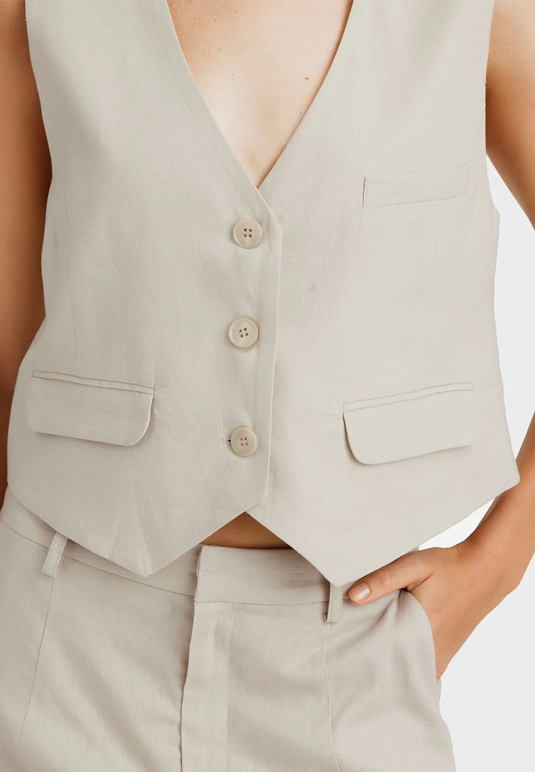 LizaGZ Linen Waistcoat