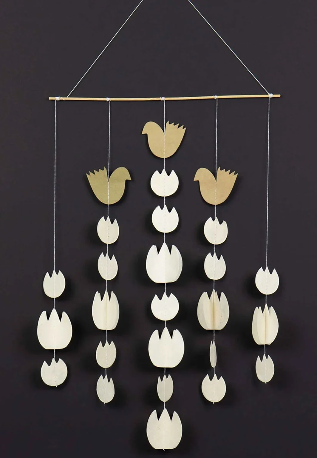 Mobil White Tulip With Birds