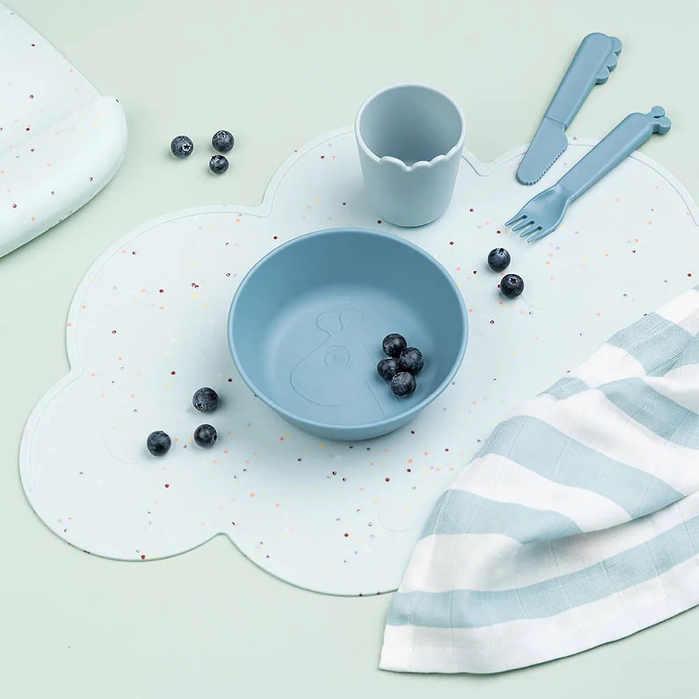 Silicone placemat Confetti Blue