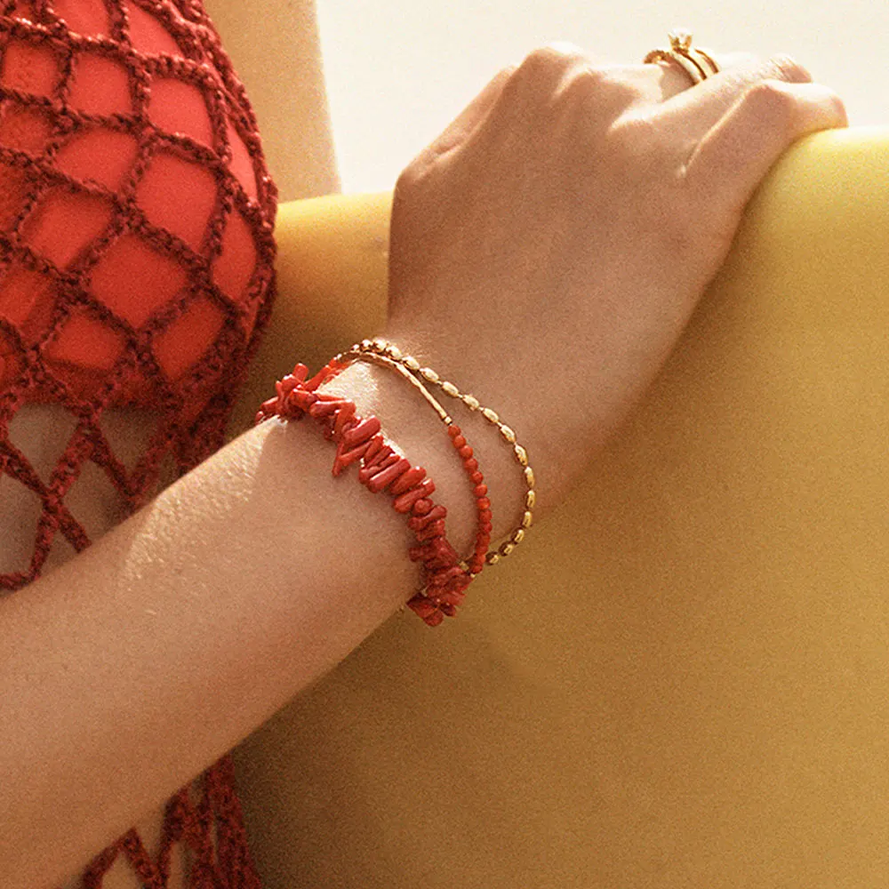 Riviera Bracelet Red Gold