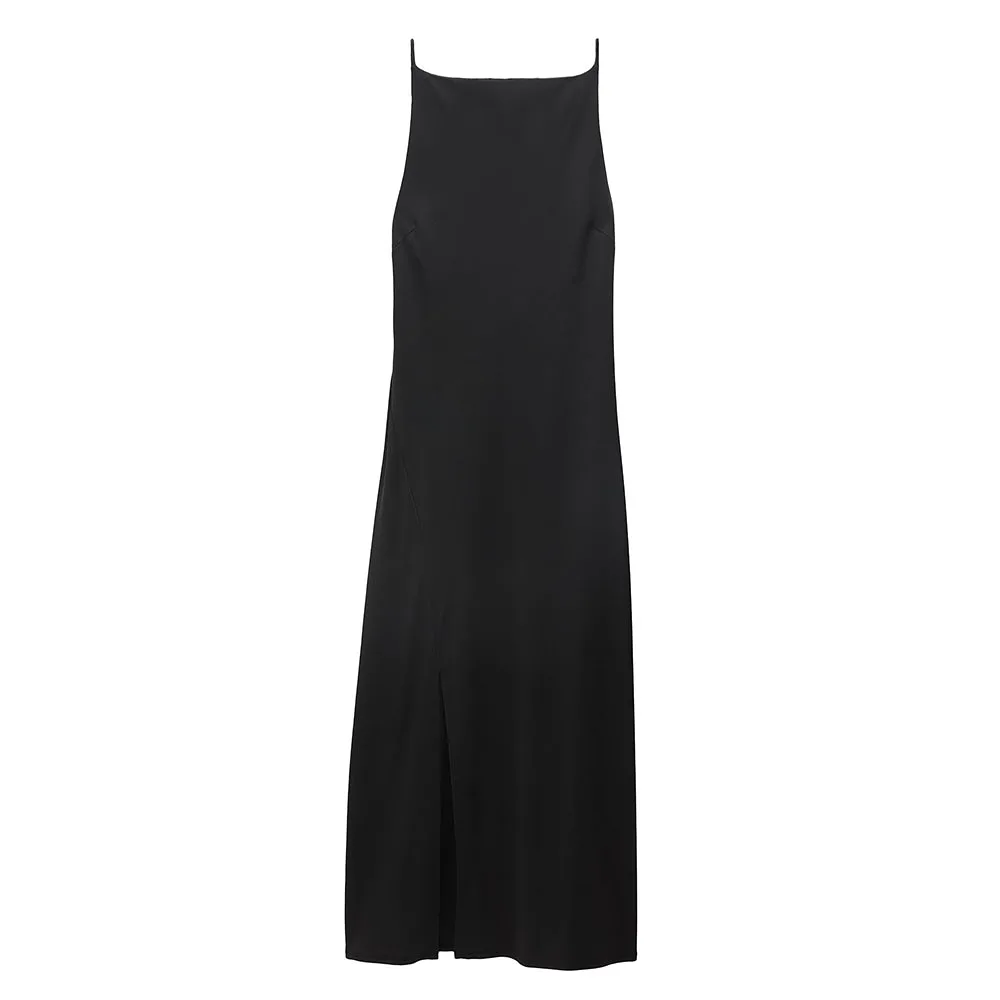 High Neck Slip Dress