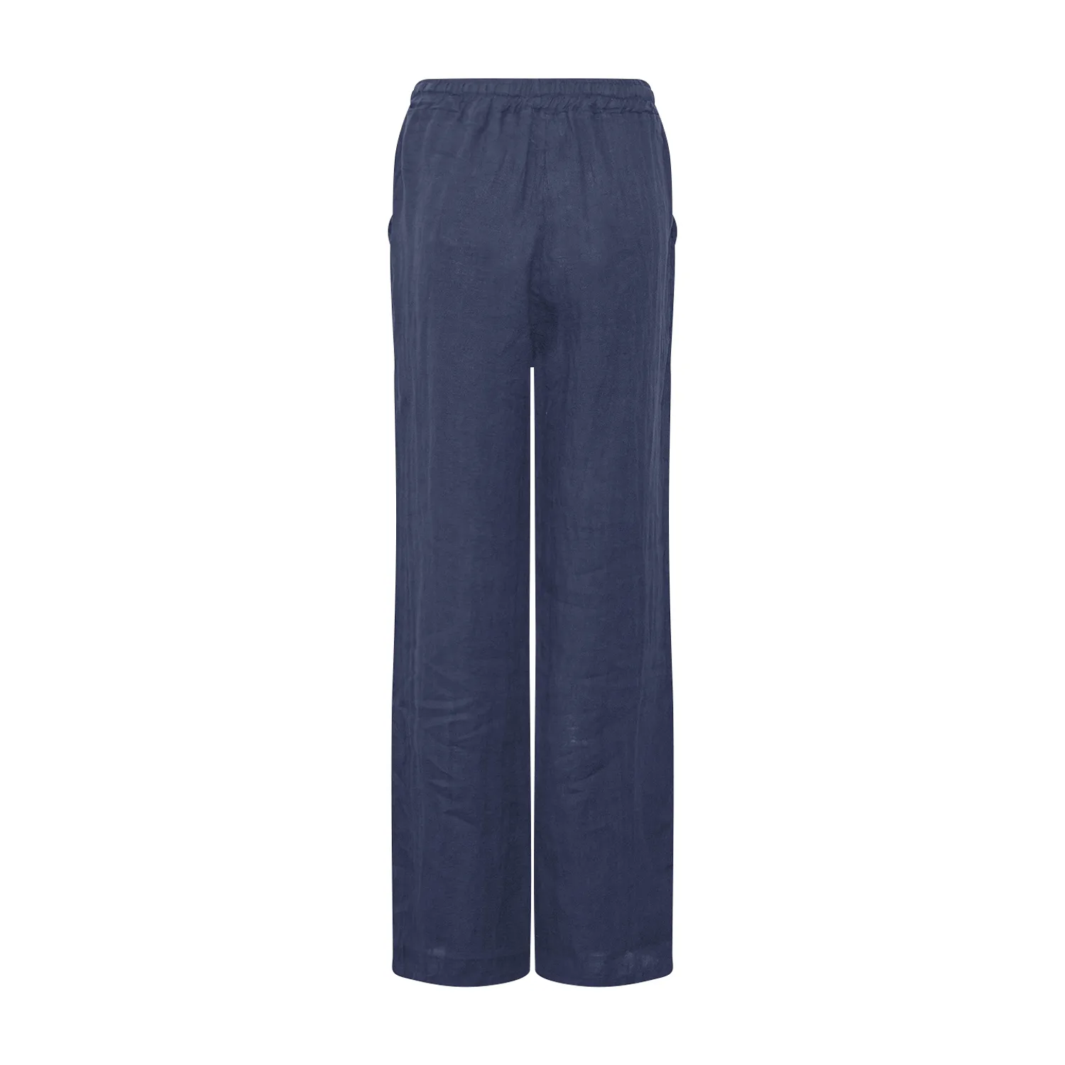 18870, Pants, Linen - Blue Navy