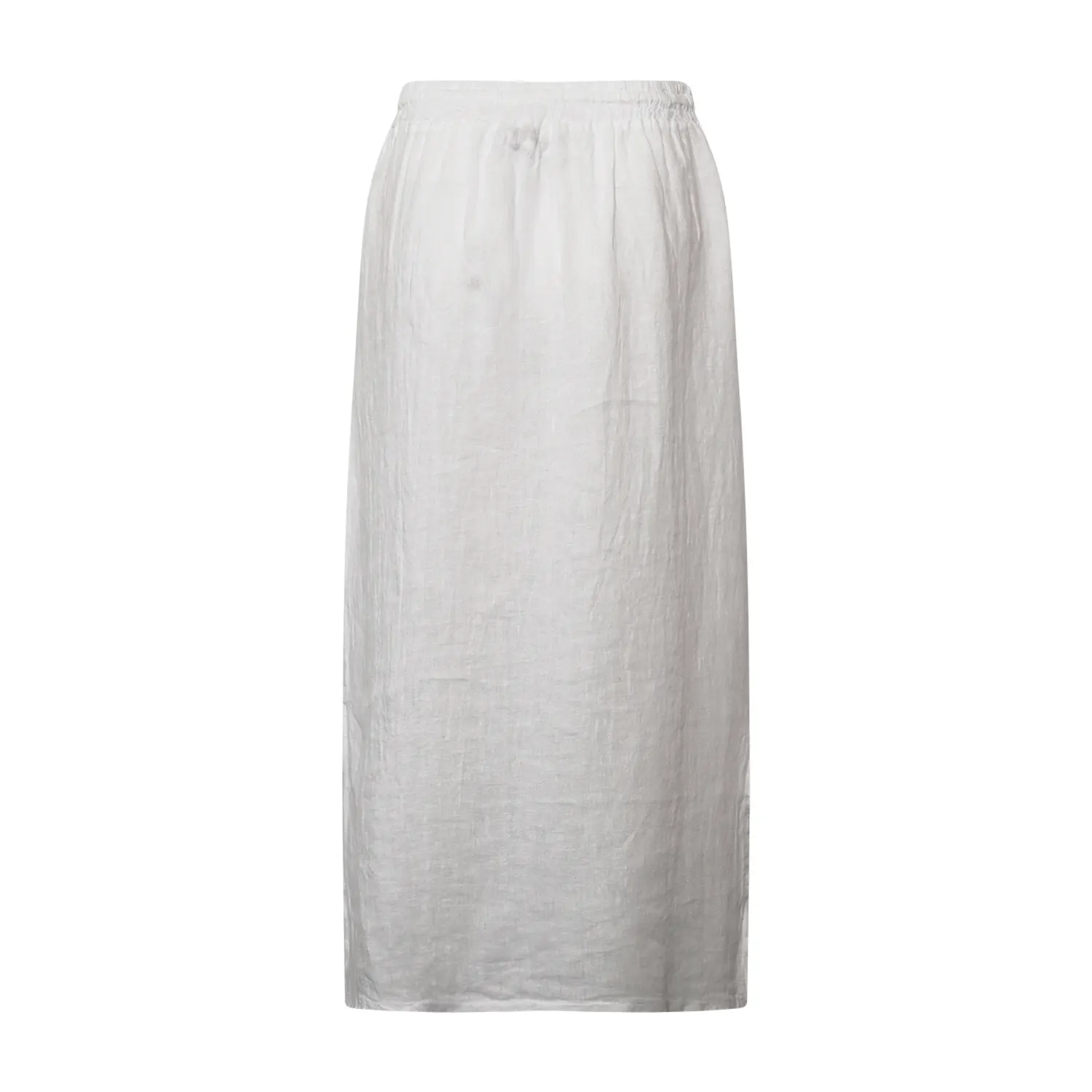 Hildur, Long Skirt, Linen - White