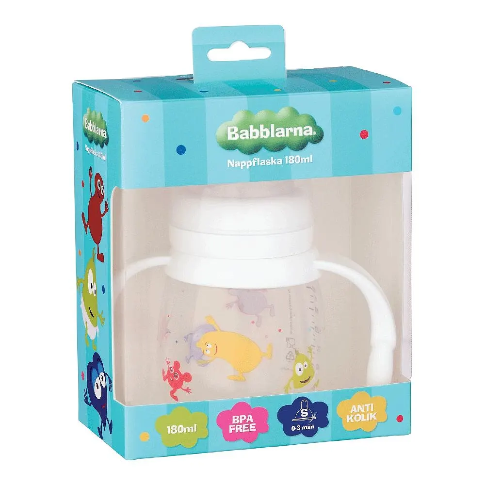 Babblarna Nappflaska 180 Ml Med Handtag