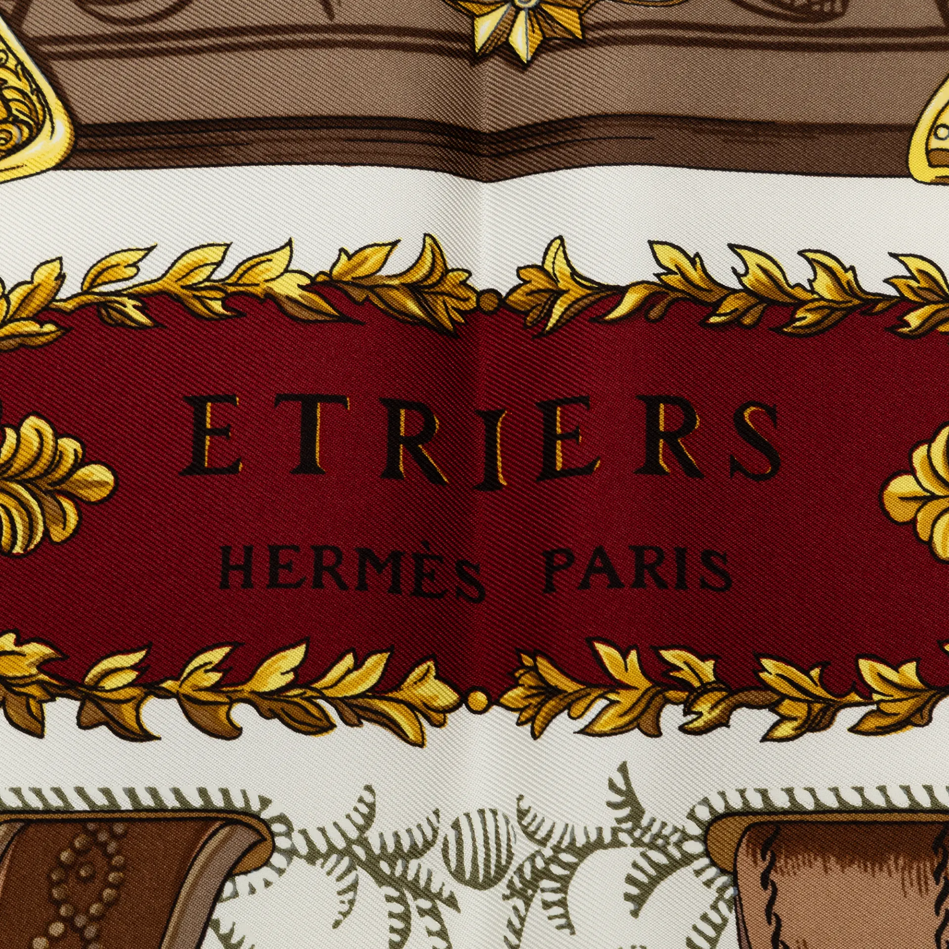 Hermes Etriers Silk Scarf