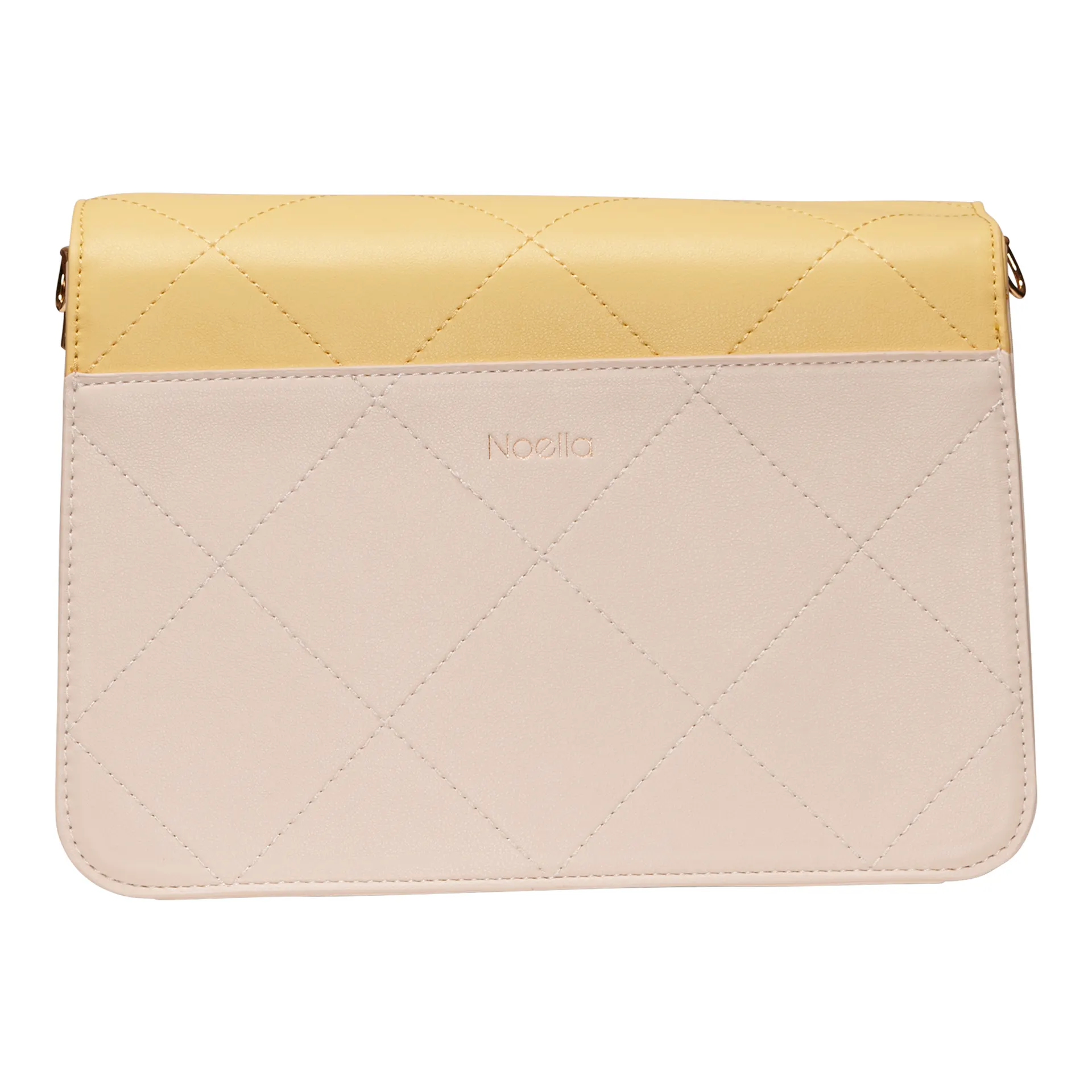 Blanca Multi Compartment Bag - Yellow/nude/drk.nude