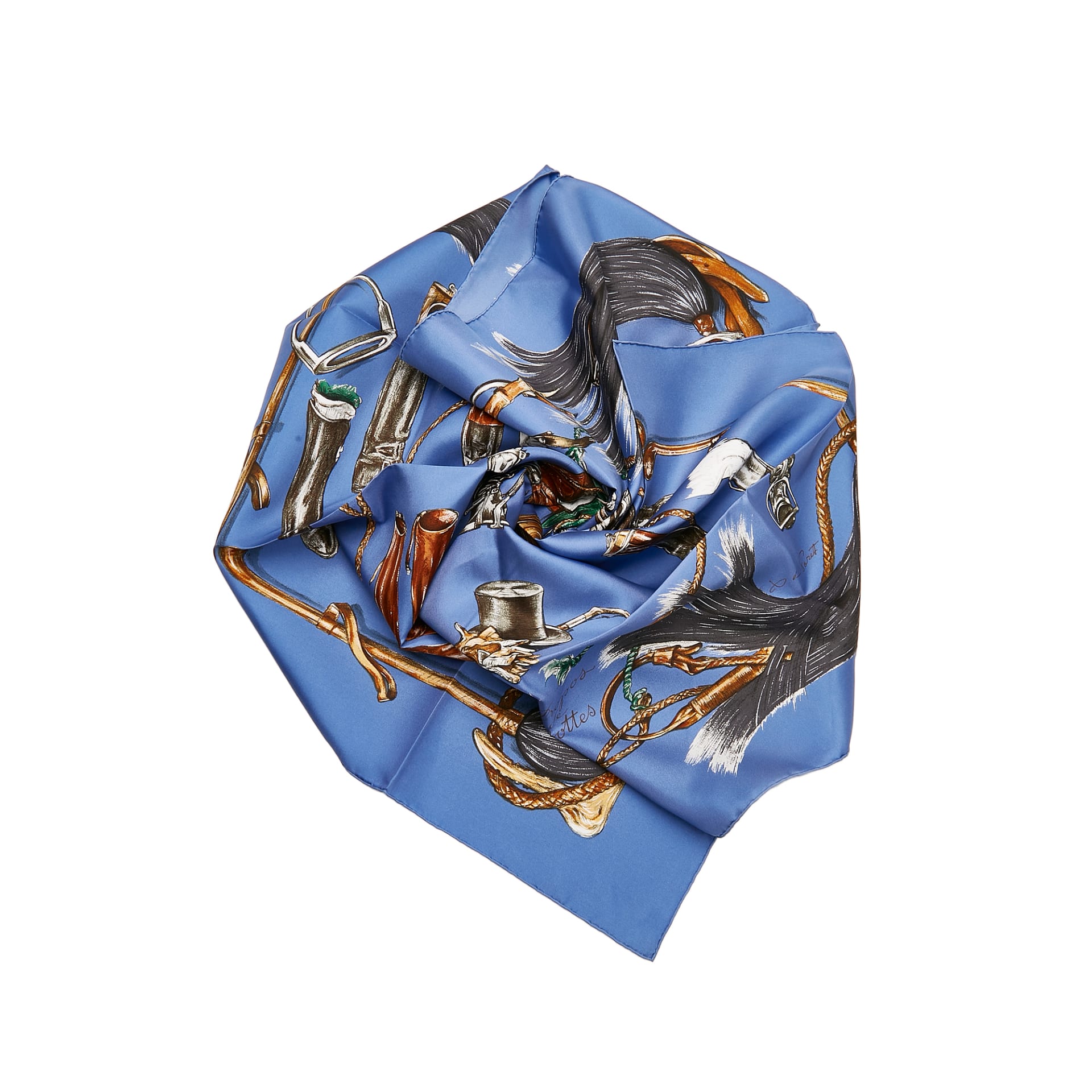 Hermes A Propos De Bottes Silk Scarf