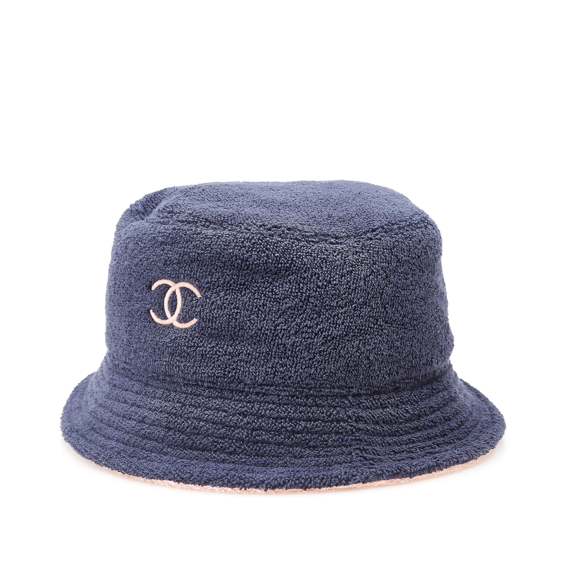 Chanel Terry Cloth Cc Bucket Hat