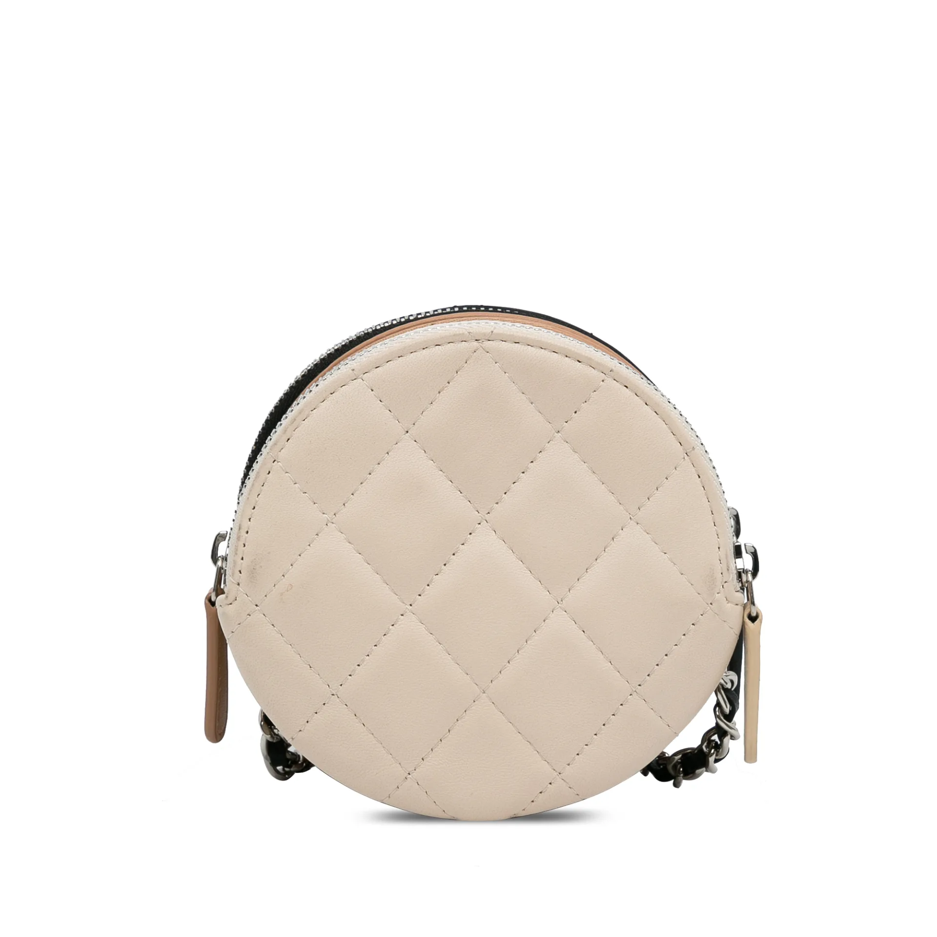 Chanel Cc Round Triple Zip Crossbody Bag