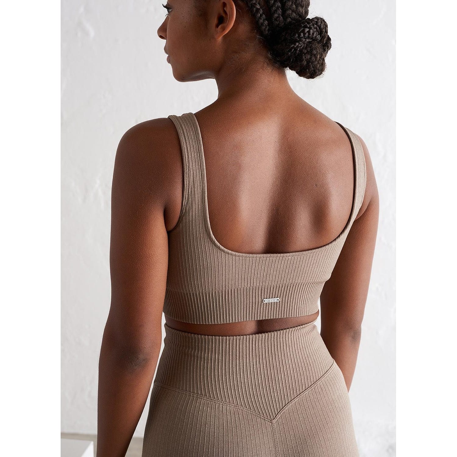 Espresso Ribbed Seamless Bra