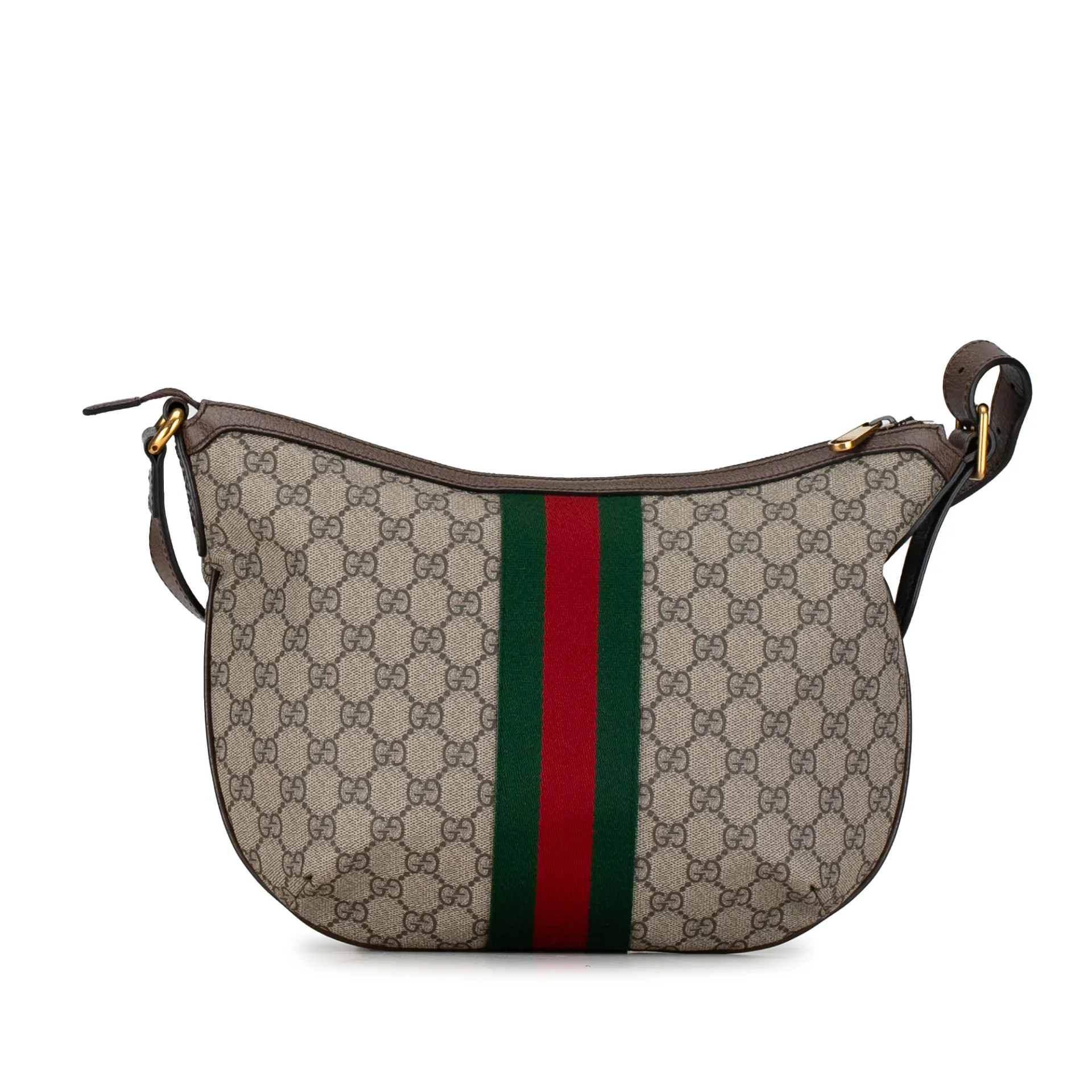 Gucci Gg Supreme Web Ophidia Half Moon