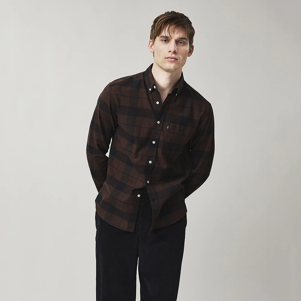 Casual Check Flannel B.d Shirt