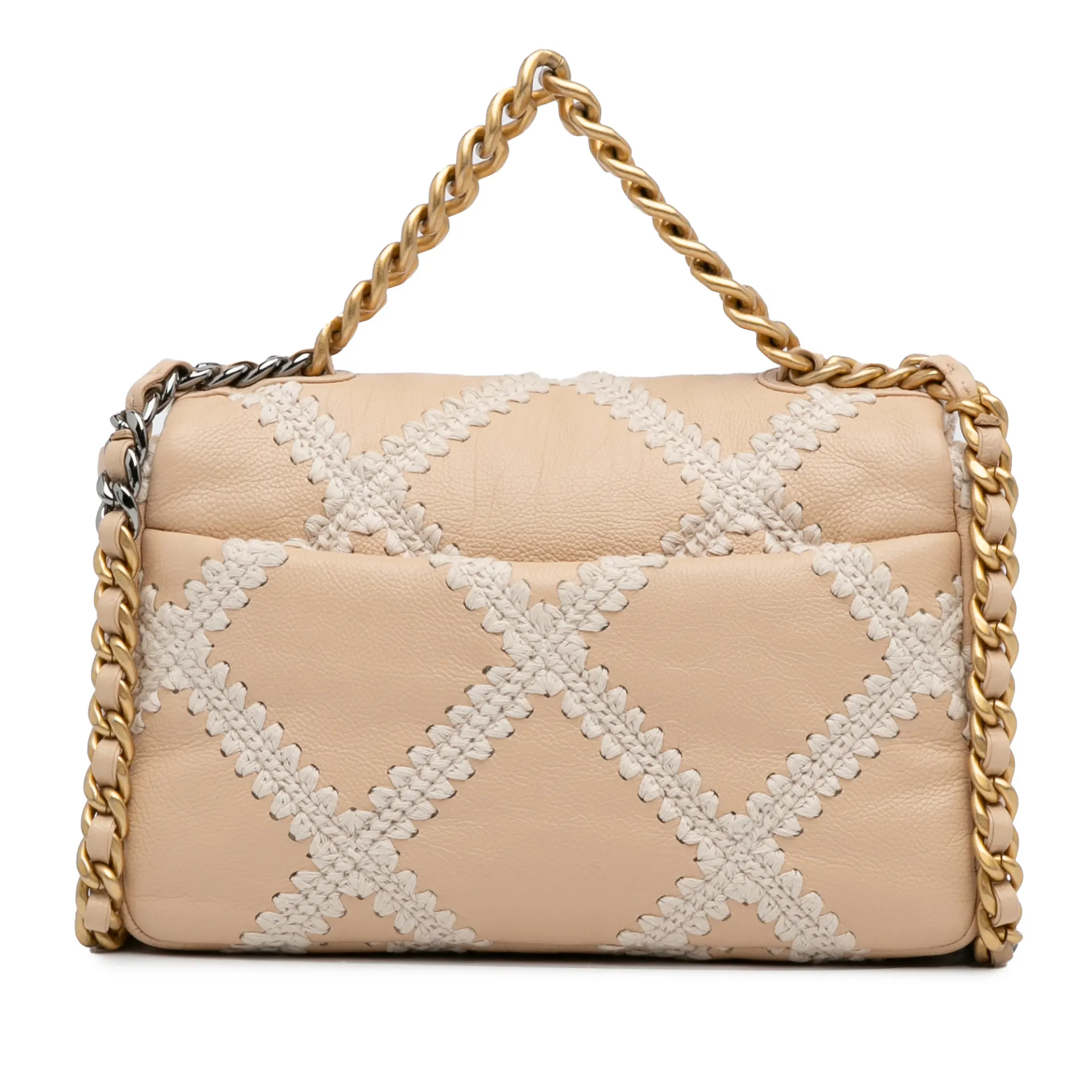 Chanel Medium Crochet And Calfskin 19 Flap Bag