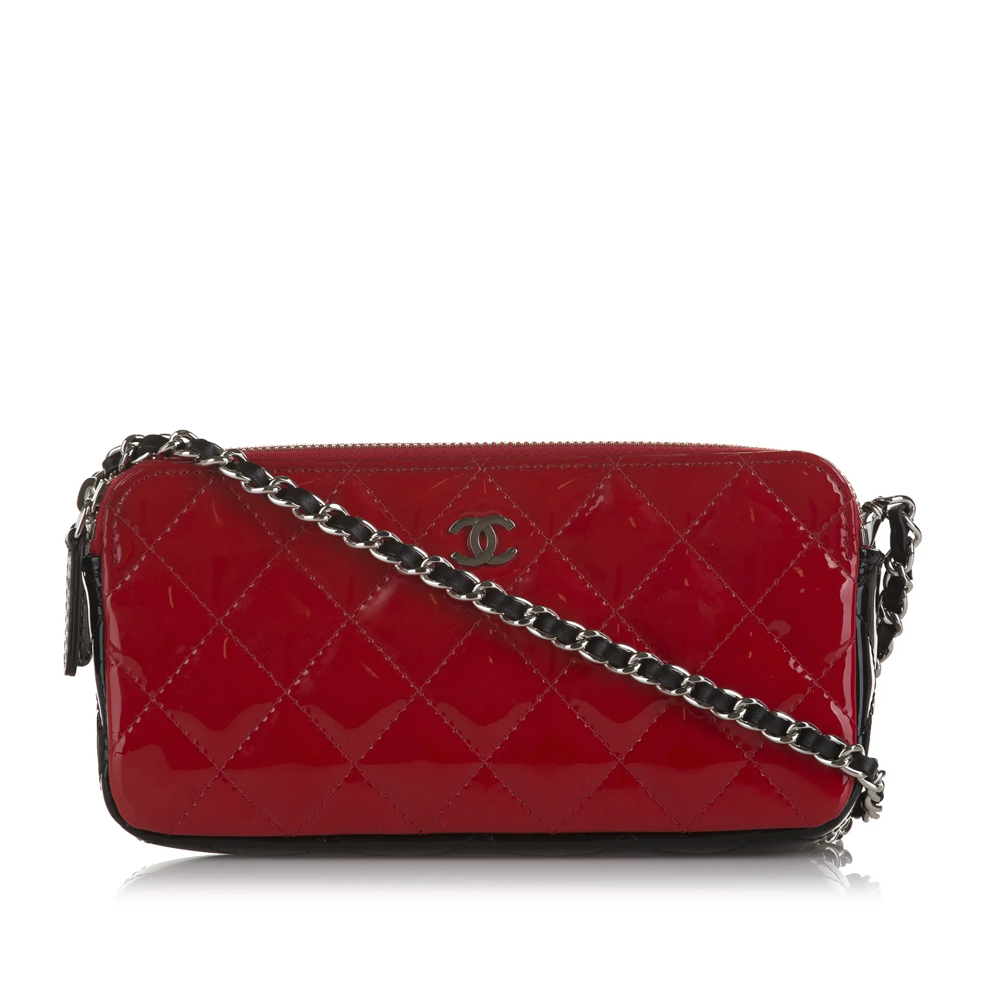 Chanel Cc Double Zip Wallet On Chain