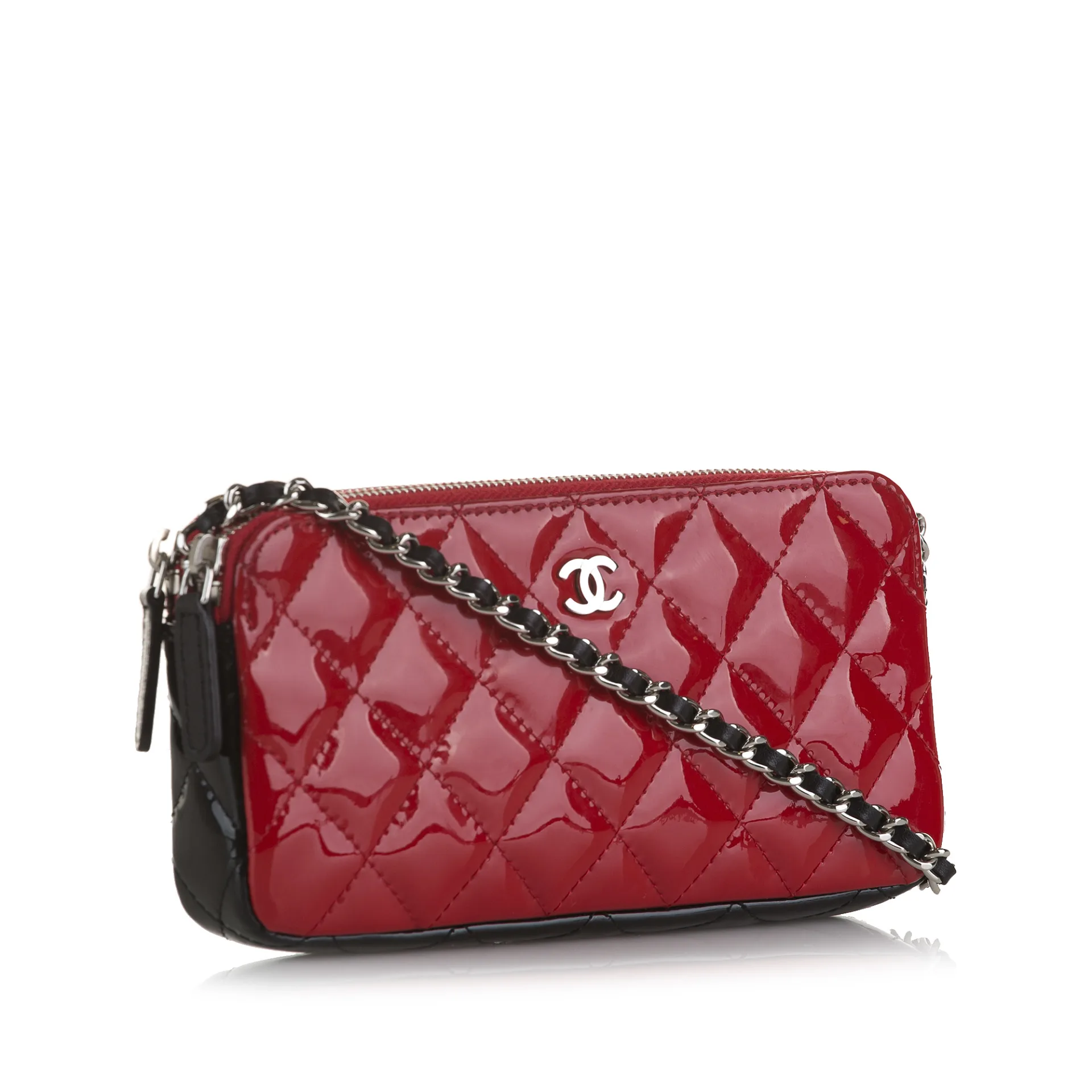 Chanel Cc Double Zip Wallet On Chain