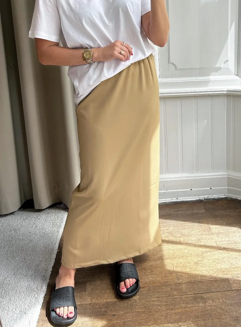 Letzi, Long Skirt - Beige Carmello