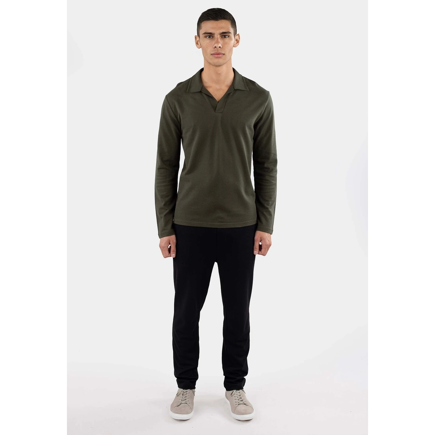 Nelson Pique Longsleeve - Green