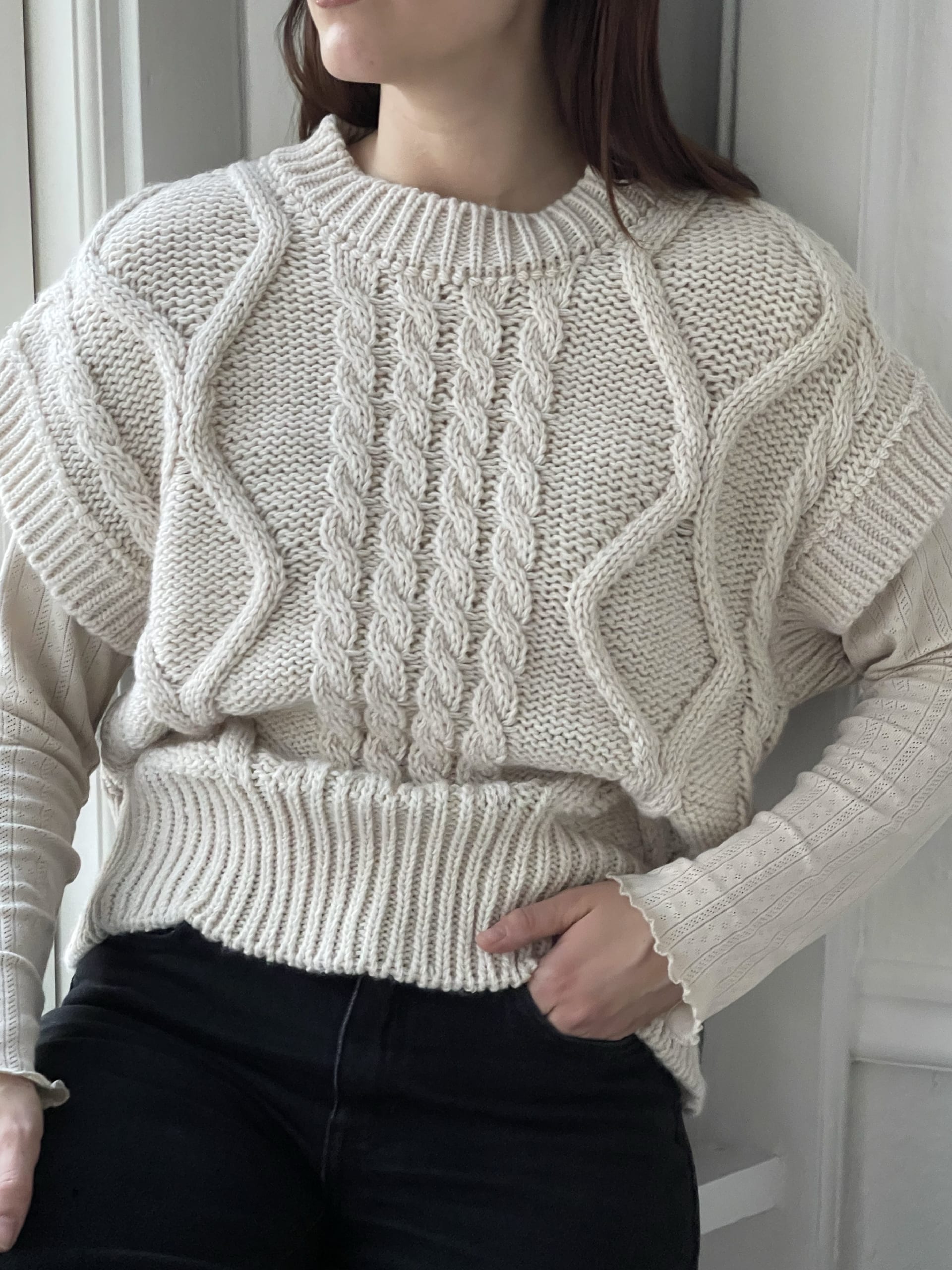 Carla, Vest Knit - Off White