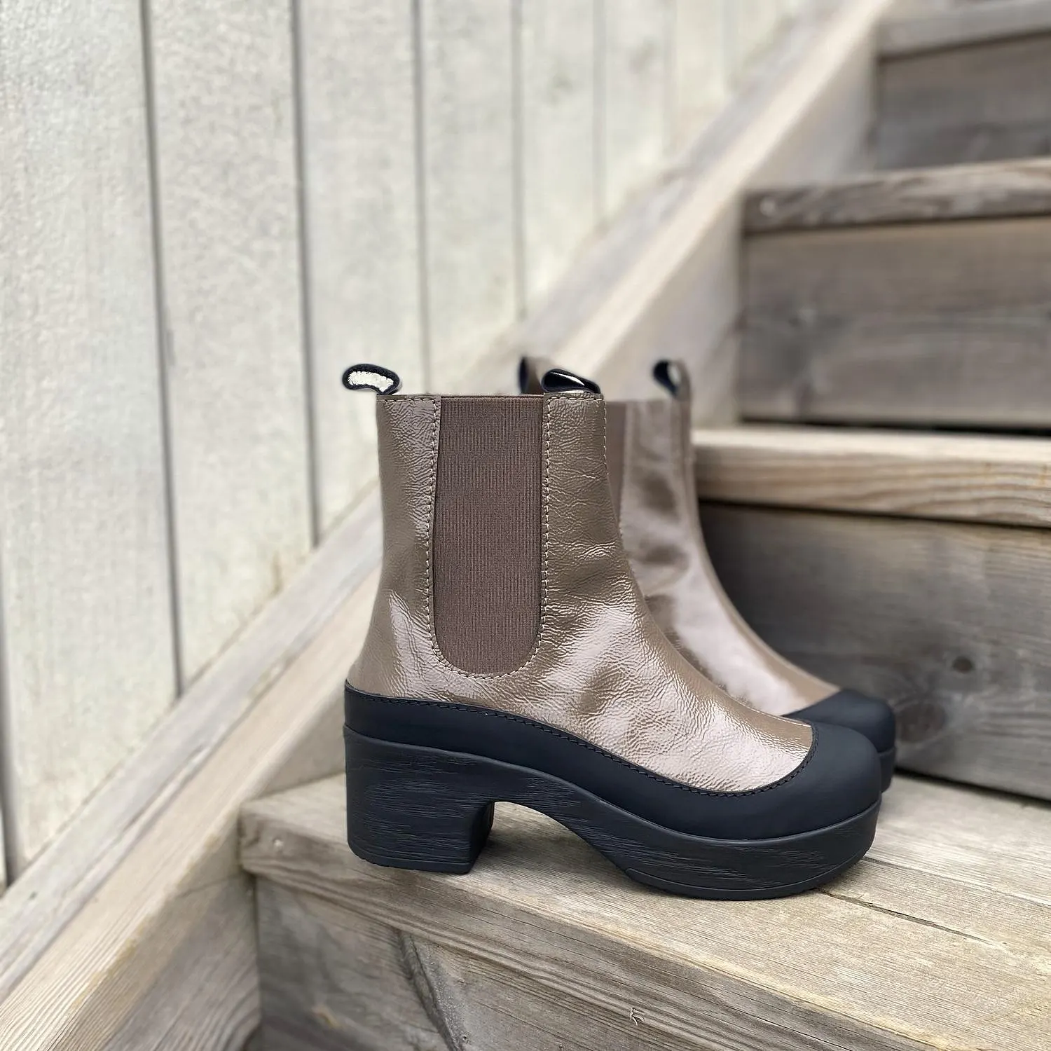 Susie Boot Patent Grey