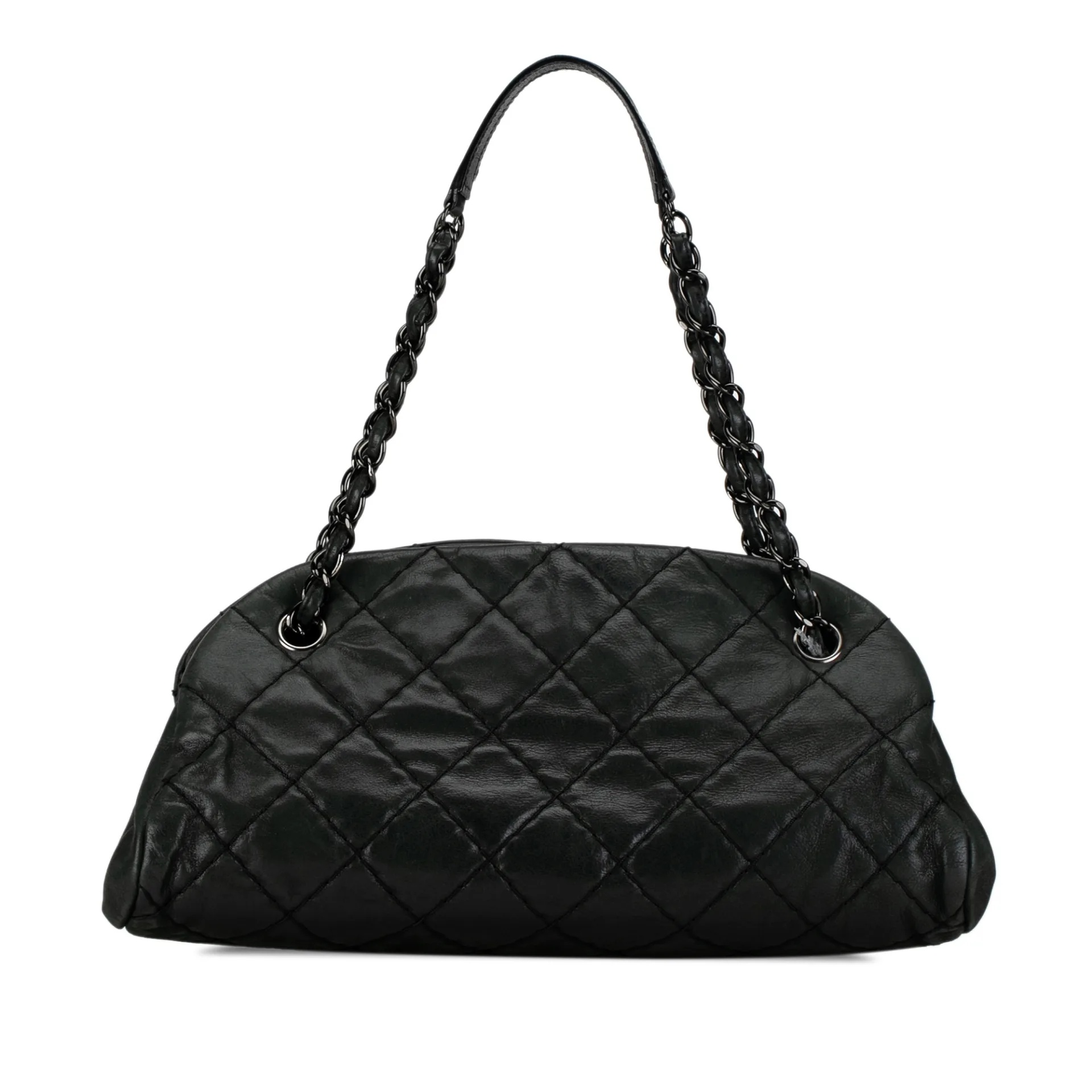 Chanel Medium Iridescent Calfskin Just Mademoiselle Bowling Bag