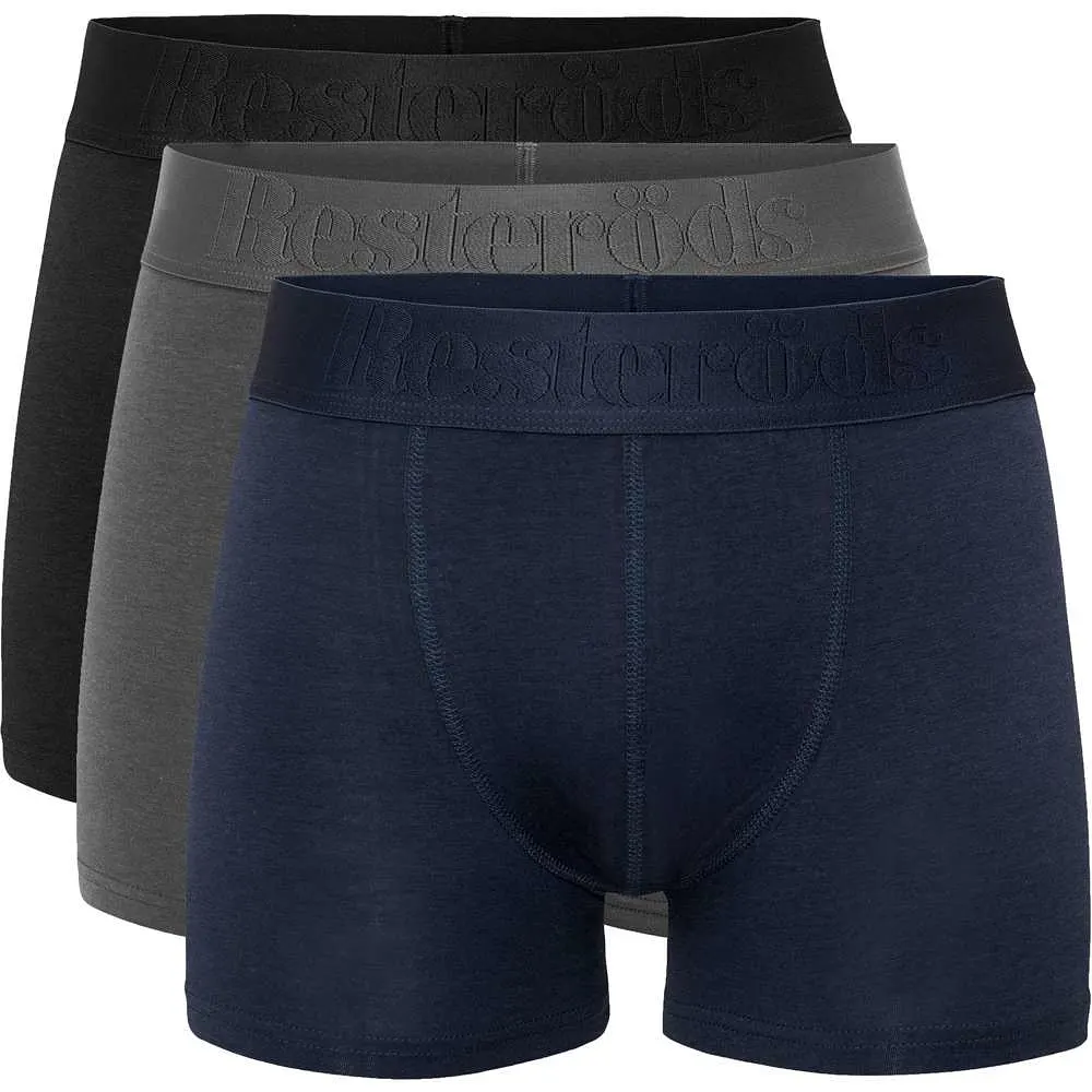 Bambu, Boxer "gunnar", 3-pack, Multifärg Med Grå