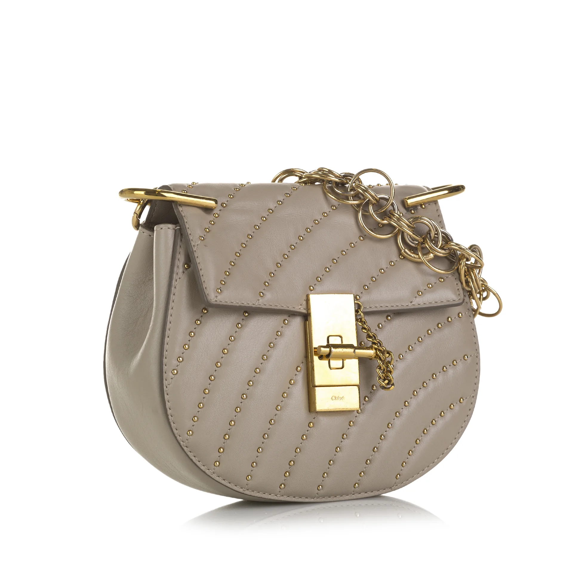 Chloe Drew Bijou Studded Leather Crossbody Bag