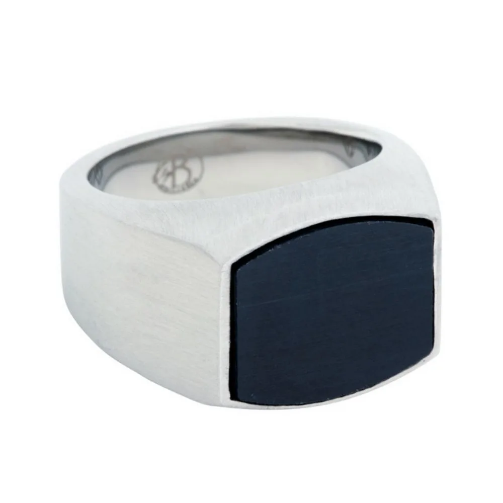 Clinton Signet Ring Black