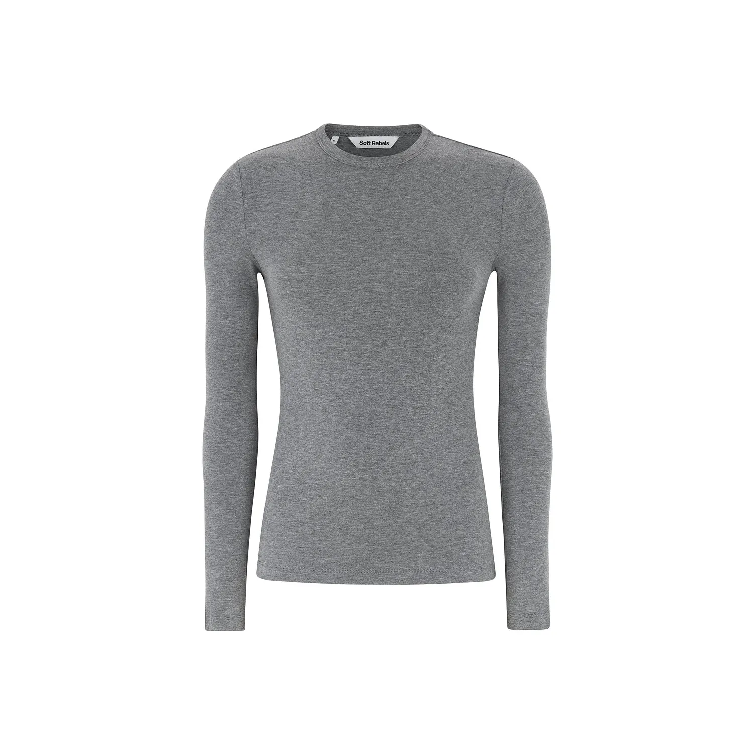 Srroman O-neck - Medium Grey Melange